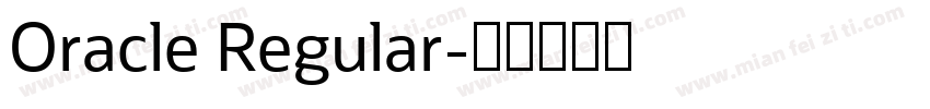 Oracle Regular字体转换